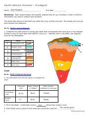 Earth S Interior Worksheet Answers Infoupdate Org