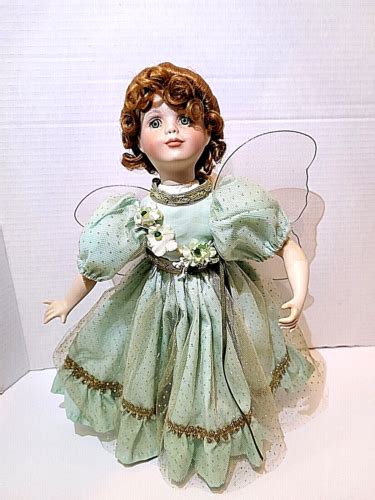 Paradise Galleries Porcelain Doll Shannon The Shamrock Fairy By