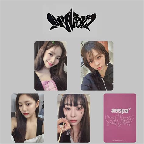 Aespa My World POB All Member PC Template 16 Pcs Back And Front