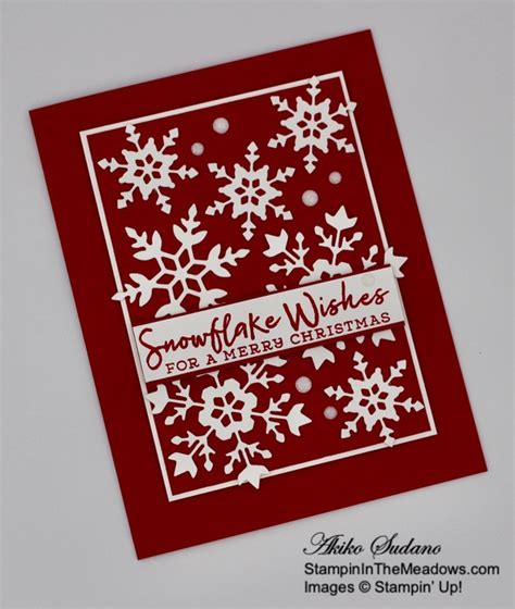 Stampin Up Snowflake Wishes For The Inkin Krew Blog Hop Stampin In The Meadows