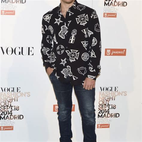 Álvaro Cervantes en la Vogue Fashion s Night Out Madrid 2014