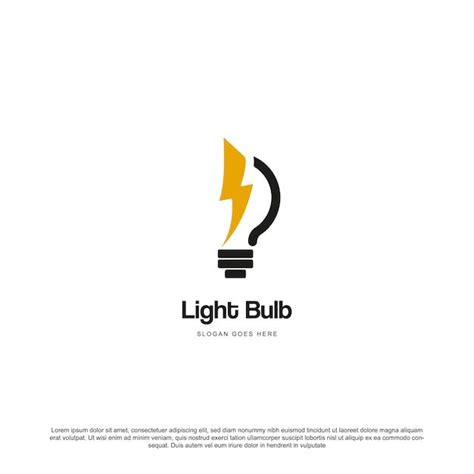 Premium Vector Light Bulb Logo Designs Symbol Light Bulb Logo