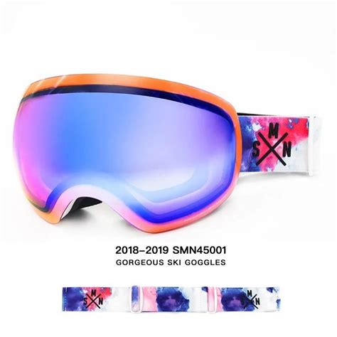 Snow Goggle Big Ball Spherical Double Anti Fog Eyewear Uv Mirror Ski