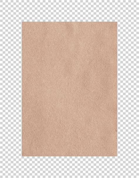 Textura De Papel Castanho Em Fundo Transparente Psd Premium