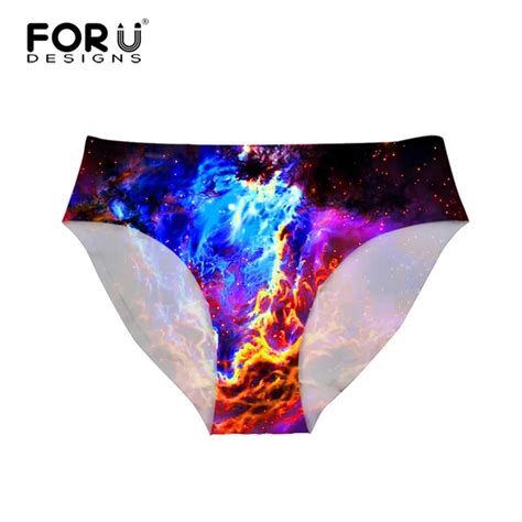 Forudesigns Blue Galaxy Women Panties 3d Universe Star Women Sexy