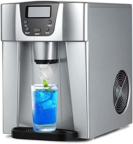 COOLLIFE Compact Countertop Ice Maker Machine With Water Dispenser