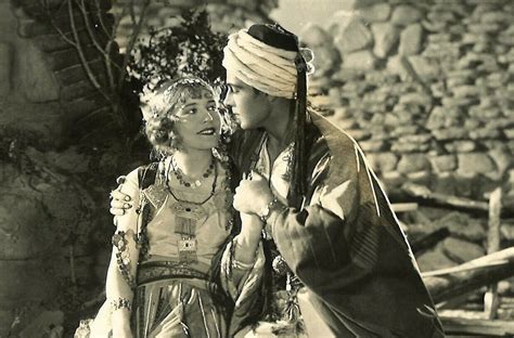 The Son Of The Sheik Rudolph Valentino Holds Vilma Banky In His