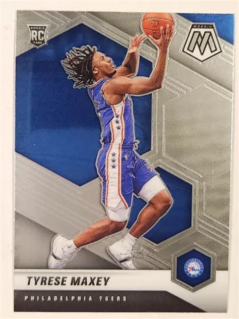 TYRESE MAXEY RC 2020 21 Panini Mosaic 203 Philadelphia 76ers NBA