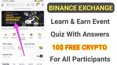 Binance Learn Earn Quiz With Answers 10 Worth Token Free For All