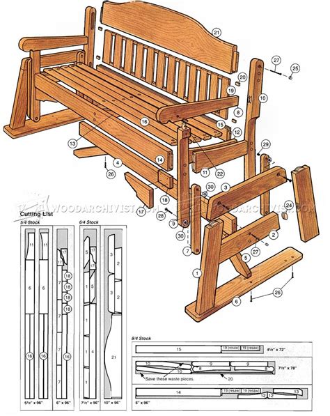 Porch Glider Plans • WoodArchivist