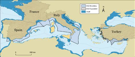 Maritime Boundaries Between Italy And Libya Seas And Oceans Maps And