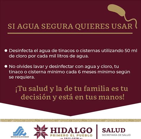 Salud Hidalgo On Twitter En Esta Temporada De Calor Te Invitamos A