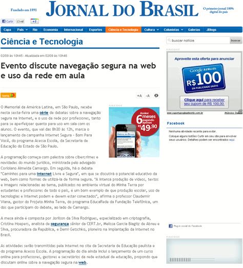 Nic Br Na M Dia Evento Discute Navega O Segura Na Web E Uso Da