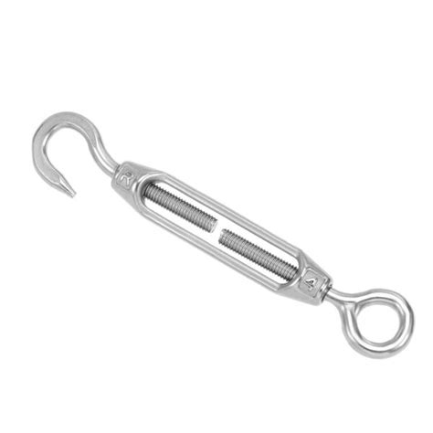 M Stainless Steel Hook Eye Turnbuckle Wire Rope Tension Pcs For