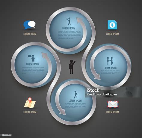 Template Infografis Modern Cukup Ilustrasi Stok Unduh Gambar Sekarang