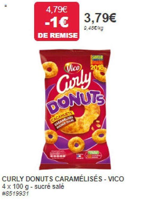 Promo Curly Donuts Caram Lis S Vico Chez Costco Icatalogue Fr