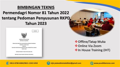 Bimtek Permendagri Nomor 81 Tahun 2022 Tentang Pedoman Penyusunan RKPD