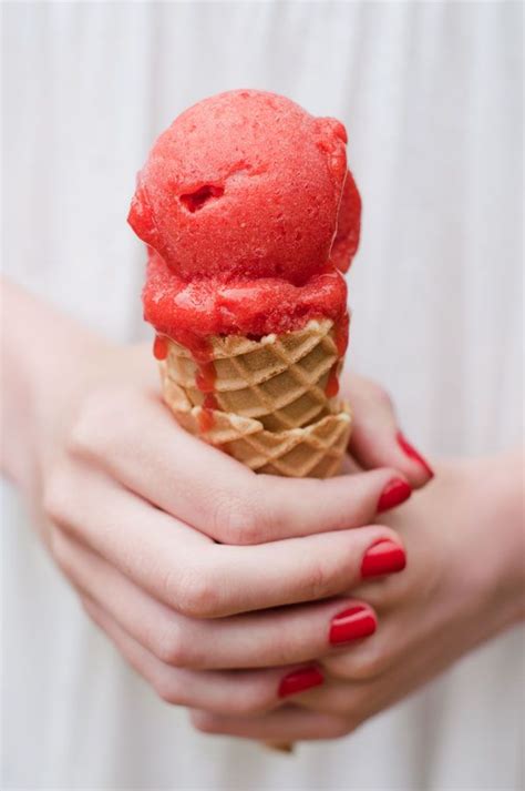 Sorbet La Fraise Recette Facile Food Photography Styling Food