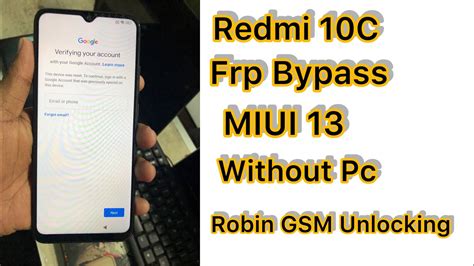 Redmi C Frp Bypass Without Pc Miui Easy Bypass Google Account