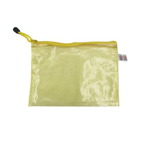 Vip Mesh Zipper Bag Yellow A5 Ntuc Fairprice