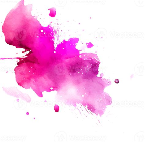 Pink Watercolor Paint Splash Isolated Png