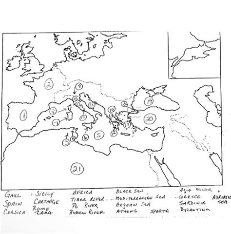 Roman Map Flashcards Quizlet