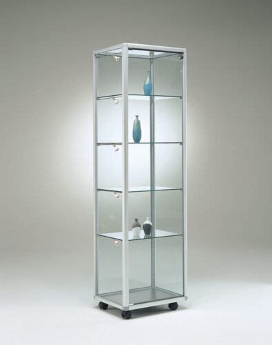 Glasvitrine BV Vitrine Glas Alu Ausstellung Messe abschließbar 50 cm