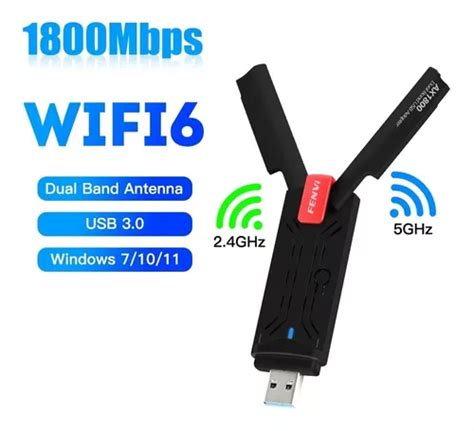 Adaptador Wifi 6 Fenvi Ax1800 Dual Band 24g 5ghz Parcelamento Sem Juros