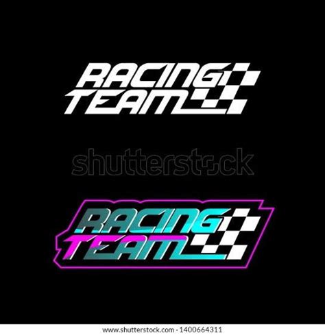 Racing Team Logos On Black Background