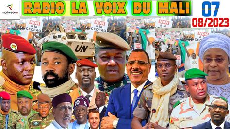 La Revue De Presse De La Radio La Voix Du Mali Du Aout Youtube