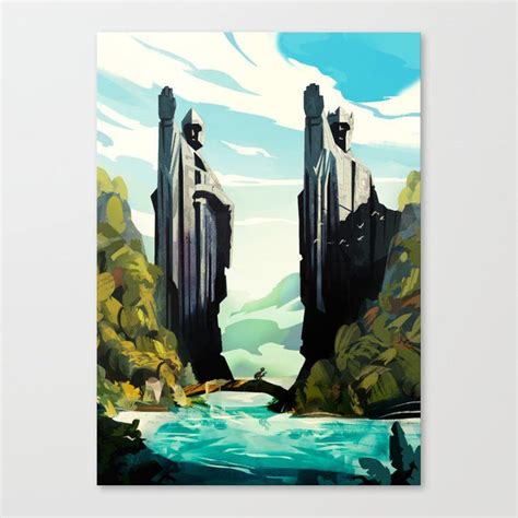 The Gates Of Argonath Canvas Print By Jovan Ciric Medium Art Prints