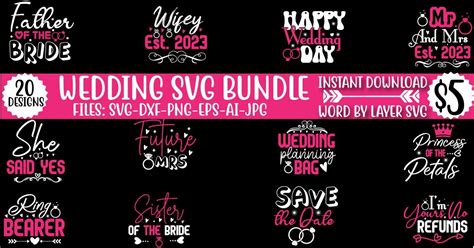 Wedding Svg Bundle Vol 5 Bundle · Creative Fabrica