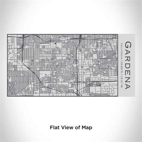 Gardena - California Engraved Map Insulated Bottle — JACE Maps