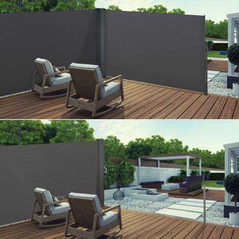 Toldo Lateral Doble Retr Ctil Para Balc N Y Terraza Protecci N De La