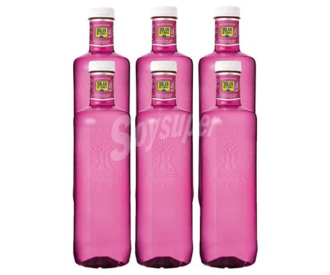 Solán de Cabras Solan DE cabras Agua mineral rosa Pack 6 botellas de 1 5 l