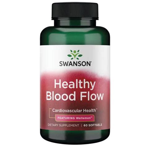 Swanson Healthy Blood Flow Softgels Featuring Wellemon