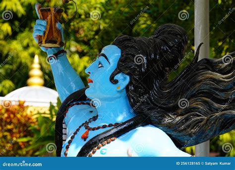 Hindu God Shiva with His Damroo Stock Image - Image of puja, deity ...