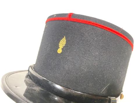 ANCIENNE CASQUETTE KÉPI Militaire Soldat Armée Française post ww2 EUR