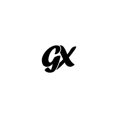 Diseño Creativo Del Logotipo De Letra Gx Con Gráfico Vectorial Logotipo