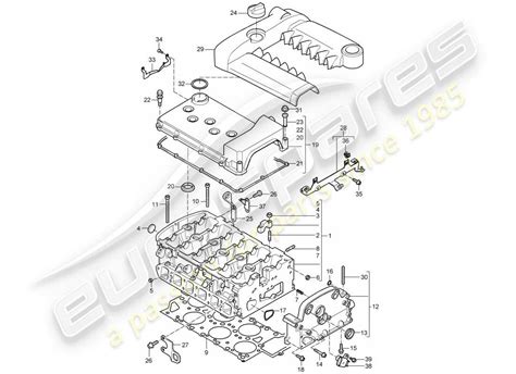 Porsche Cayenne 2006 Cylinder Head Parts Diagram 103 002