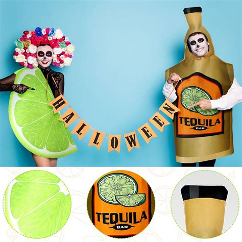 Tequila Bottle And Lime Slice Couples Costume Review Discover