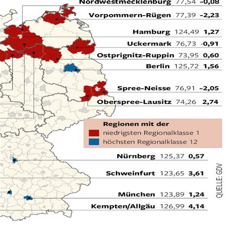 Kfz Versicherung 2015 Neue Typ Und Regionalklassen WELT