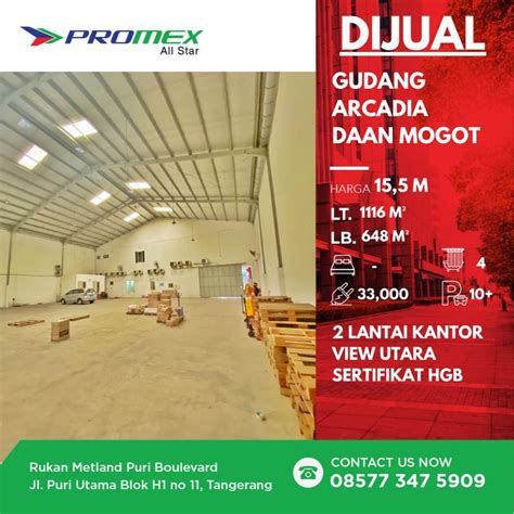 Dijual Gudang Arcadia Daan Mogot Properti Dijual Di Carousell