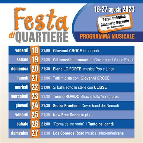 Fiumicino Al Parco Bozzetto Torna La Festa Di Quartiere Dell