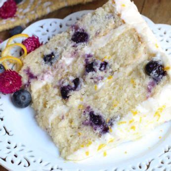 Lemon Blueberry Cake (The BEST) (Step By Step Video Recipe)