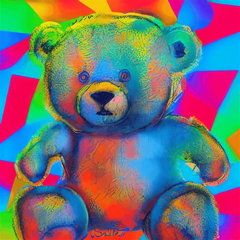 Teddy Bear Spray Paint Graphic Creative Fabrica