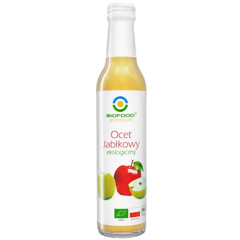 ekologiczny ocet jabłkowy niefiltrowany 5 250ml biofood