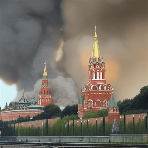 Kremlin On Fire Graphic · Creative Fabrica