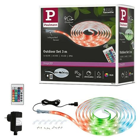 Paulmann SimpLED LED Band Set Outdoor RGB Länge 300 cm Lichtfarbe