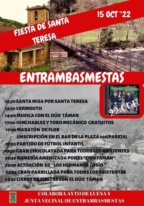 Fiestas De Santa Teresa Entrambasmestas Miplanhoy Qu Hacer